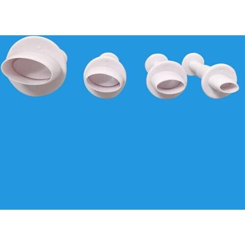 Hot 4pcs Elliptical cookie cutter Cake tools Birthday Baking decorating fondant cutter tools Fondant Sugarcraft Chocolate Mold