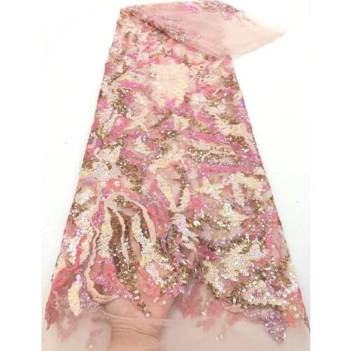 Top sale J-92885 French tulle lace fabric with sequins for sexy dress good looking african net lace fabric
