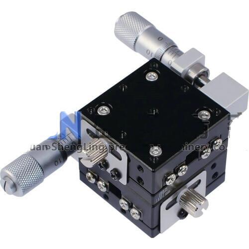 LY30-L Type XY Cross Roller Guideway High Precision Micro-adjusting Frame Manual Adjustable Displacement Measuring Platform