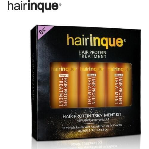 HAIRINQUE Brazilian Keratin Treatment Set Straightening Hair 8% Formalin Eliminate Frizz Make Shiny and Smoothing Damaged Repair