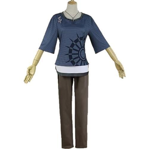 2020 New Danganronpa V3 Rantaro Amami Cosplay Costume Japanese Game Uniform Suit Outfit Clothes T-shirt & Pants & necklace&Wig