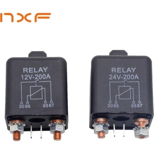 New Car Truck Motor Automotive high current relay 12V/24V 200A 2.4W Continuous type Automotive relay car relays