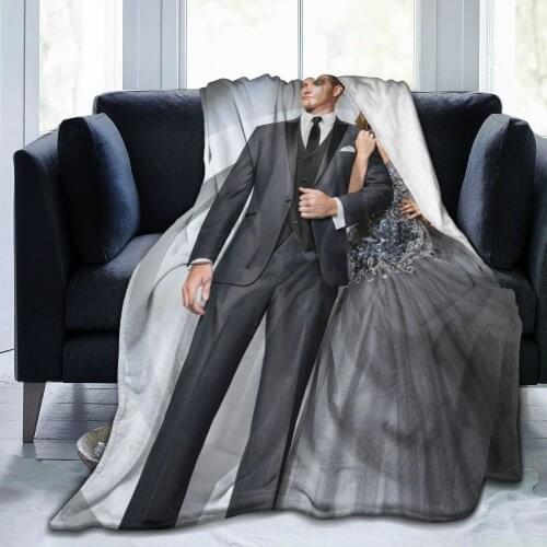 Alice Eve 3D printing blanket sofa bed nap blanket adult bedroom decoration throw sheets childrens gift