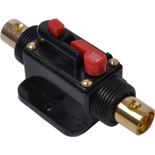12/48V Car Audio Circuit Breaker Protection Fuse Holder 4-8 AWG Wire 100A