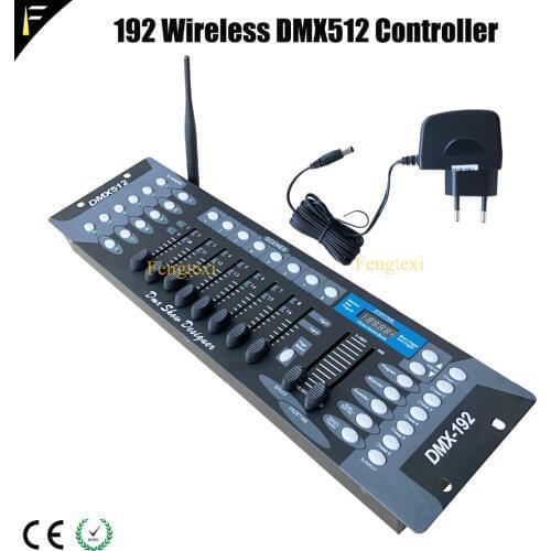 With 2.4G 192Ch Wireless DMX 512 DJ System Controller Stage Moving Head Light Console 192 Channels DMX512 for Disco Equipment