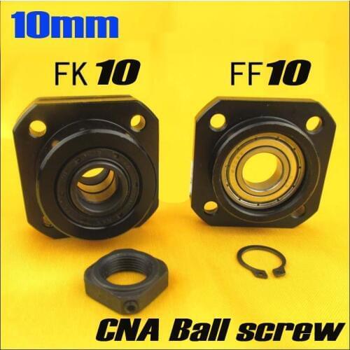 SFU1204 Ballscrew Support 1pcs FK10 and 1pcs FF10 for 12mm 1204 ballscrew end support cnc