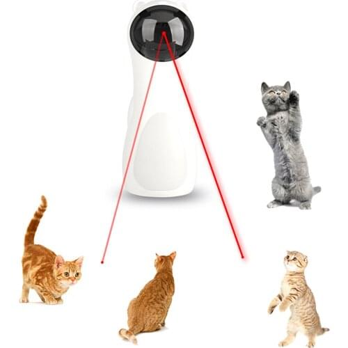 Multi-Angle Interactive Smart Teasing Cat Entertaining Toy Pet Exercise Training Cat LED Laser Toys Automatic