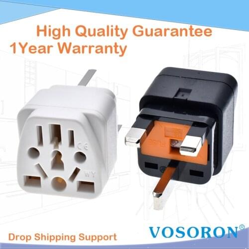 UK Travel Plug Adapter Type G Multi-type Conversion Outlet Socket To Britain Singapore Malaysia Power Converter With Fuse 13A