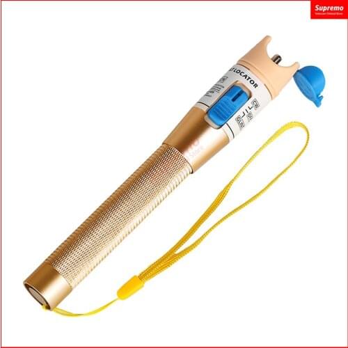 Golden 5km Red Pen Red Light Source Fiber Test Pen 1MW Visual Fault Locator Compliant St Fc Sc Connector Free shipping