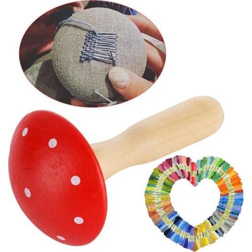 1PC Solid Wooden Darning Mushroom Patching Tool Clothes Socks Bags Socks Home Sewing Mending Device Tool Sewing Accessories