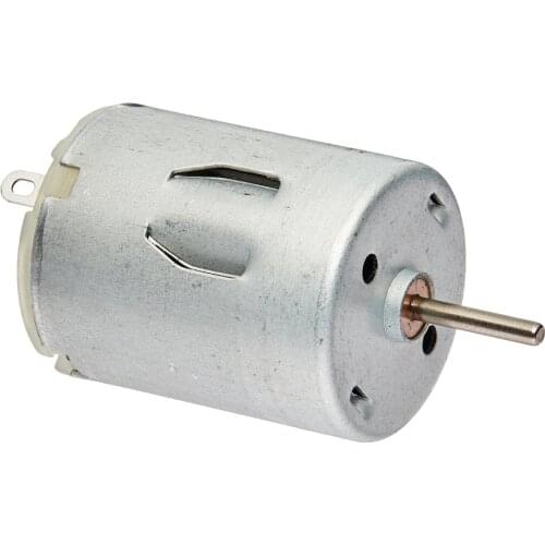 5000 RPM 6V High Torque Cylinder Magnetic Electric Mini DC Motor Silver