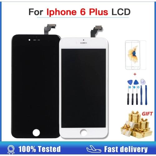 AAAA quality LCD Display For Iphone 6p 6 plus Screen Touch Panel Digitizer for iphone 6p A1522 A1524 A1593 LCD Assembly Screen