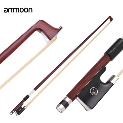 Ammoon Concert Level 4/4 Violin Fiddle Bow Well Balanced IPE Wood Stick Ebony Horsehair