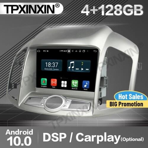 128G Carplay Car Radio 2 Din Stereo Receiver Android 10 For Chevrolet Captiva 2014 GPS Player Audio Recorder Head Unit