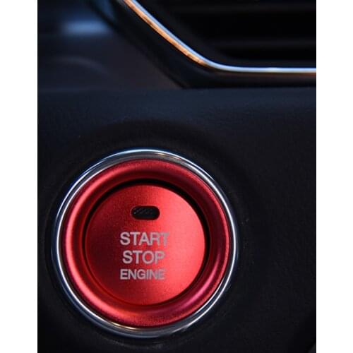 Car Accessories for Mazda 2 3 6 CX-5 CX-9 CX-3 CX-8 MX-5 Start Engine Button STOP Key Accessories Switch Decoration Stickers