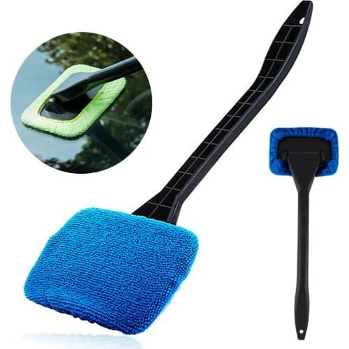 Car Window Cleaner Brush Kit Windshield Wiper Detachable Microfiber Car Detaling Cleaning Brush Auto Wash Tool with Long Handle
