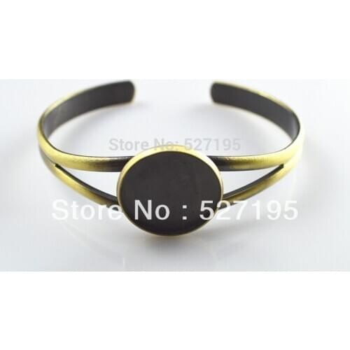 Free shipping, 20mm Europe Stytle DIY Bracelet Base Bangle Blank Jewelry Findings