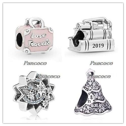 925 Sterling Silver Charm When You Wish Upon A Star Charm Beads Fit Pandora Bracelet & Necklace DIY Jewelry