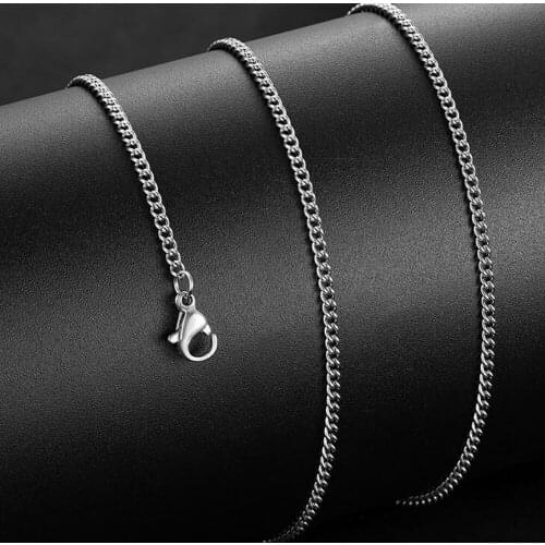 Stainless Steel 3.0mm Tickness Gold Silver Black Rose Gold Color 45cm-70cm Length Link Chain Wholesale Sale Best Price For Him