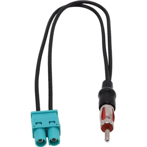 Dual Twin Double Fakra to DIN Aerial Adaptor Adapter Antenna for VW Seat