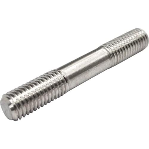 50pcs/lot Stainless steel double end threaded screw thread studs bolt M2 M2.5 M3 M4 M5 M6