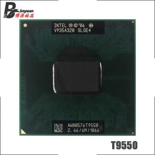 Intel Core 2 Duo T9550 SLGE4 2.6 GHz Dual-Core Dual-Thread CPU Processor 6M 35W Socket P
