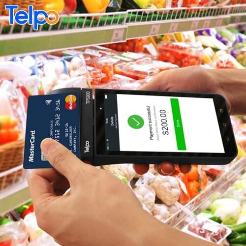 Global smart payment Telpo TPS900 4G Handheld Touch Screen Android Mobile POS terminal with Fingerprint/1D&2D QR code Scanner