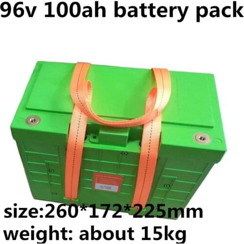 GTK high capacity 96V 100Ah Lifepo4 battery pack with strong BMS for motorcycle golf cart and tour car+10A Charger