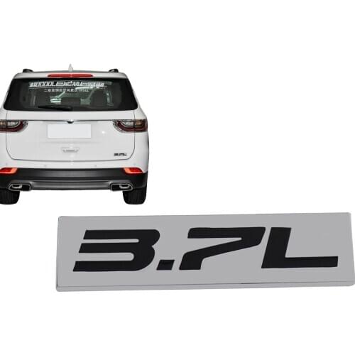 Chrome Black 3.7L 3.7 L for Engine Fender Trunk Lid Emblem Decal Badge Sticker