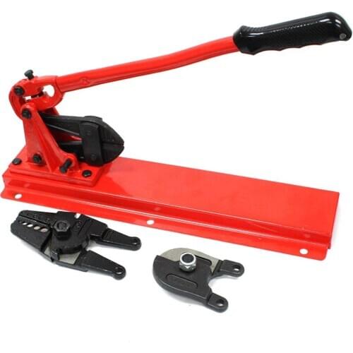 24" Cutting Bench Type Swaging Tool with Bolt Cutter Head Swage Wire Rope Aircraft Cable Cuts up to 3/8'' thick