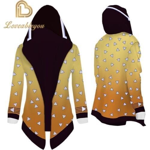 Anime Costume Demon Slayer Cosplay Tanjirou Kamado Cosplay WarmTrench Kimetsu No Yaiba Men Women Kimono Unisex Costume