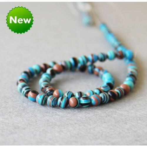6mm Fashion New Multicolor Turkey Stone Beads Stripe Stones Accessory Parts Loose Beads 15inch Jewelry Making Design Wholesale