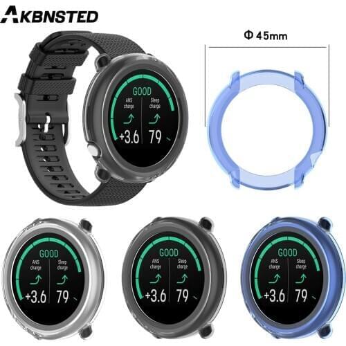 AKBNSTED TPU Soft Silicone Watch Protective Shell For Polar Ignite Smart Watch Half Package Watch Case Cover For Polar Ignite