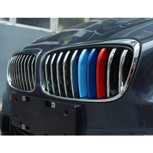 ABS Plastic Front Grill Strips Cover Trim 3pcs For BMW 2 Series 218i Sport Model F45 F46 2015-2017