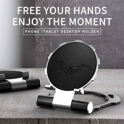 Portable Universal Mobile phone Tablet folding Multi-angle Stand Desk Metal Holder for iPhone11 iPad Samsung Xiaomi Huawei Redmi
