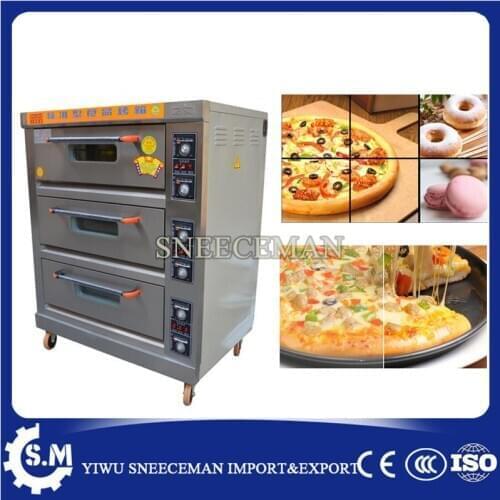 3layers 6trays Commercial Electric Bread Baking Oven Pie Bakery Machinery
