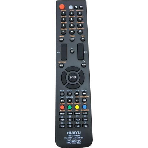 NEW RM-L1098+8 For panasonic SAMSUNG HTACHI SHARP Universal LCD TV Remote Controls