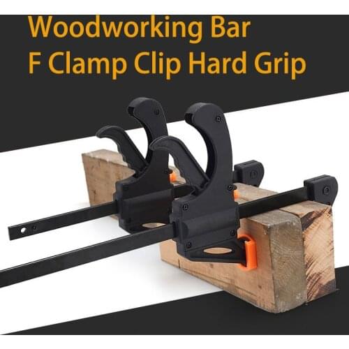Cheapest 4inch Woodworking Bar F Clamp Clip Hard Grip Quick Ratchet Release DIY Carpentry Hand Vise Tool