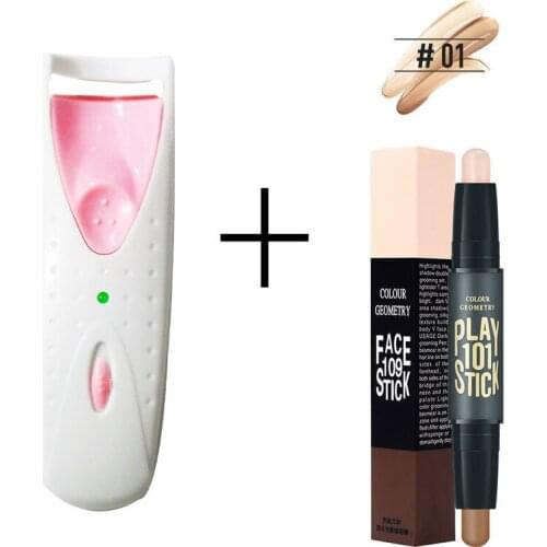 Electric Heated Eyelash Curler Eye Lashes Curler Quick Heating Natural Eyelash Curler Long Lasting Electric Perm Heated Makeup