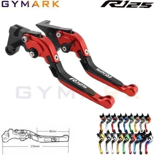 CNC Motorcycle Foldable Extended Brake Clutch Lever & Moto Lever For YAMAHA YZFR125 YZF R125 2012 2013