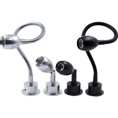 Modern flexible LED Hose Wall lamp 1W 3W bathroom mirror light Bedside Reading study sconces led luminaire lamps