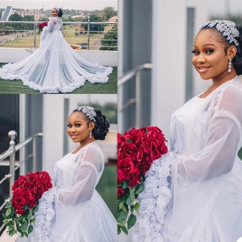 Bridal Fluffy Maternity Robes Sleepwear Illusion Plus Size Women Long Dresses Photo Shoot Beach Birthday Party Tulle Robe