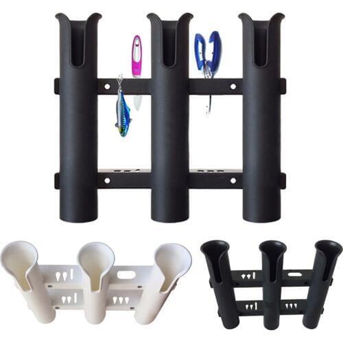 Three Pole Side Mount Rod Holder Fishing Bracket Rack Tool For Marine Boat Fishing Box Kayak Boat Yacht Portable Accessories