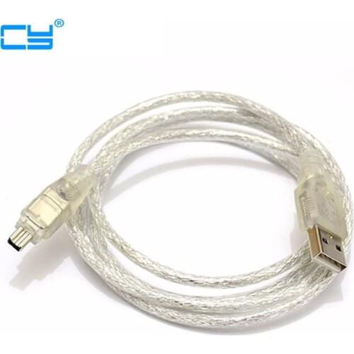 USB Male to Firewire IEEE 1394 4 Pin Male iLink Adapter Cord firewire 1394 Cable for SONY DCR-TRV75E DV