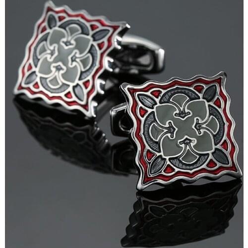 High quality retro pattern Cufflinks new fashion jewelry flower Cufflinks mens business shirt suit badge pin wholesale & retail