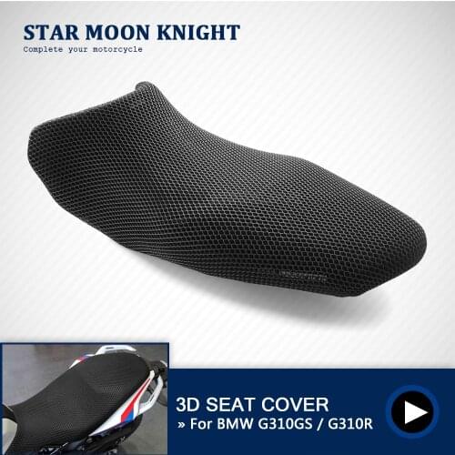 For BMW G310GS G310R G 310 G310 GS R Rear Seat Cowl Cool Cover 3D Mesh Net Waterproof Sunproof Protector Motorcycle Accessories