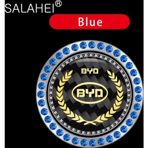 For BYD I3 S7 G3 F3 S6 F0 E5 B 1Pcs Car One-button Start Button Carbon Fiber Pattern Ignition Cover Decal Decoration Accessories