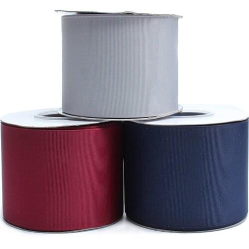 100 yards/lot) 196 Colors in stock 3 inch solid grosgrain ribbon for sale