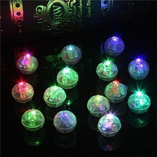 2000Pcs/Lot Round Shape RGB Mini Led Flashing Ball Lamps White Balloon Lights for Christmas Party Wedding Decoration