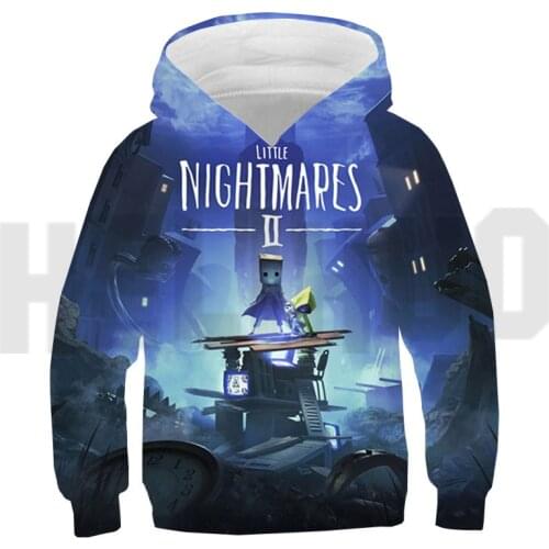 2021Hot Game 3D Little Nightmares 2 Hoodies Tops Children Sweatshirt Girls Cute Oversized Pullover Kids Cool Coat Hooded Unisex